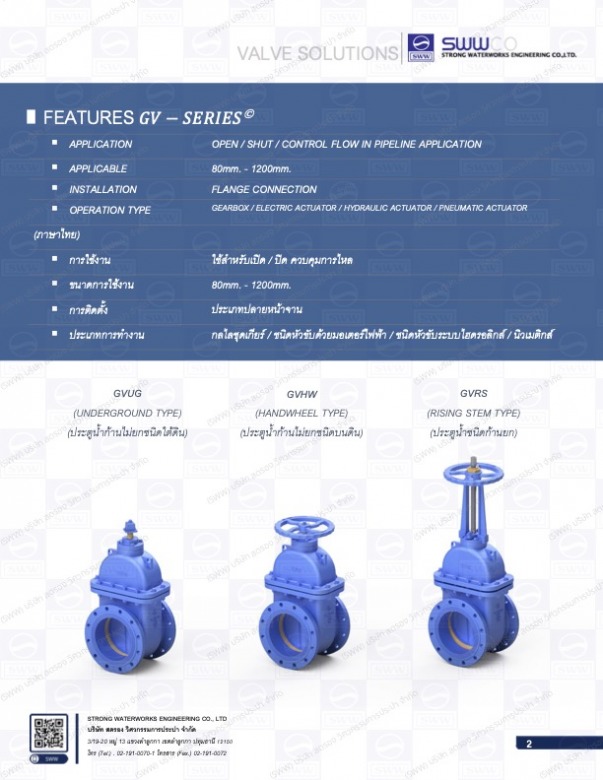 มอก.256 (มีลายน้ำ) Gate Valve Brochure with Watermarks